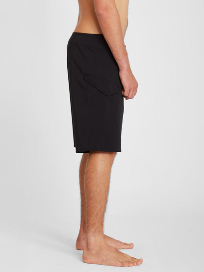 Lido Solid Mod-tech 20" Boardshorts - BLACK
