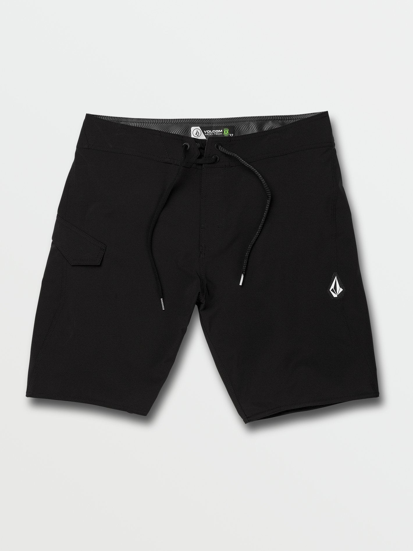 Lido Solid Mod-tech 20" Boardshorts - BLACK