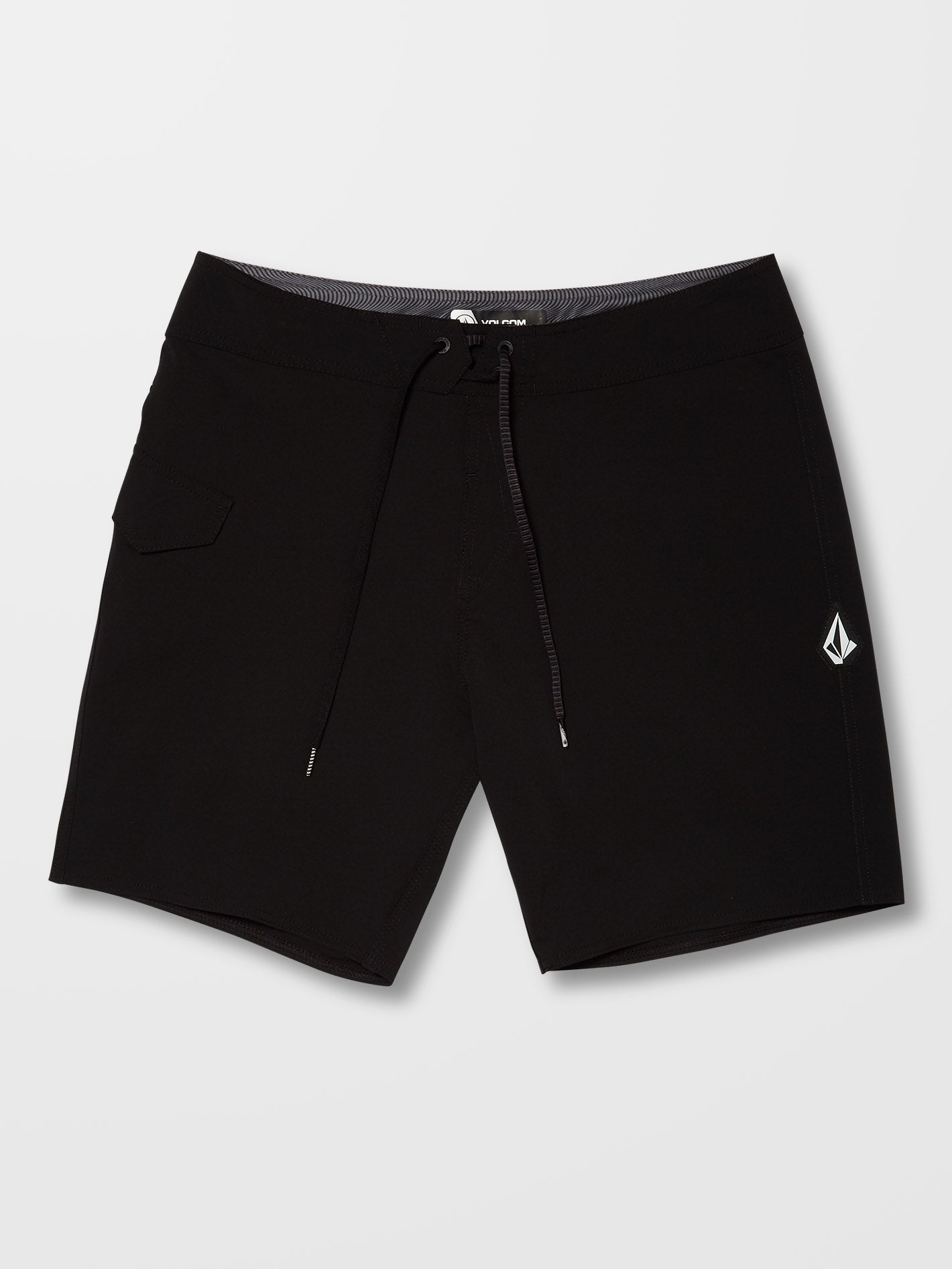 Lido Solid Mod 18" Boardshorts - BLACK