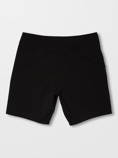 Lido Solid Mod 18" Boardshorts - BLACK