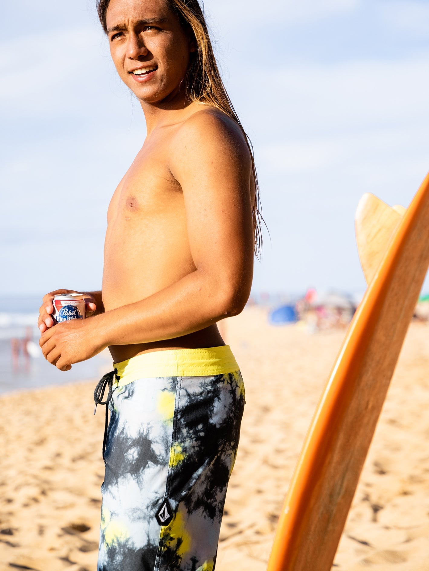 Boardshort Saturate Stoney 19" - LIME TIE DYE