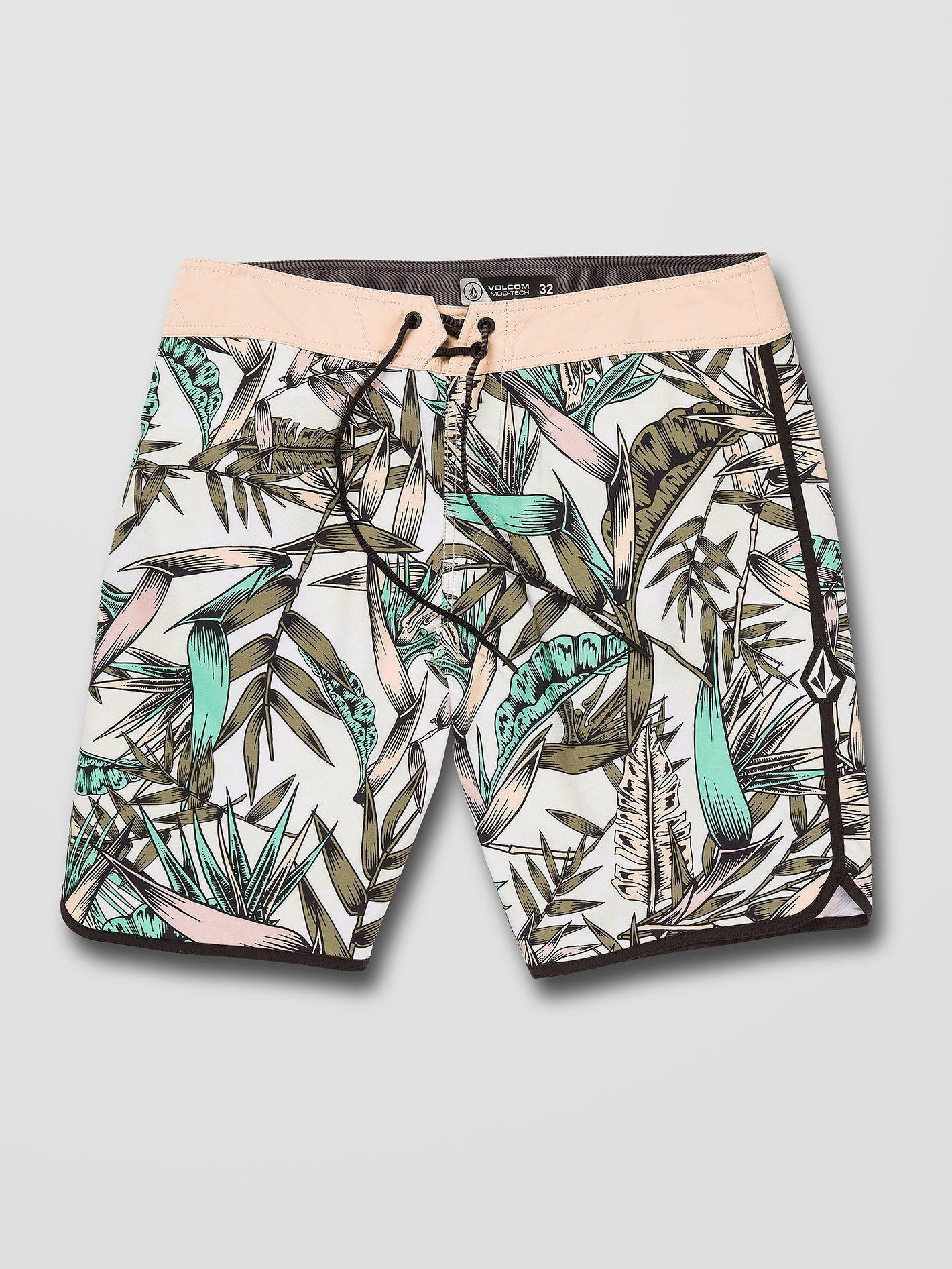 Boardshort Scallop Mod-tech 19" - MARTINI OLIVE