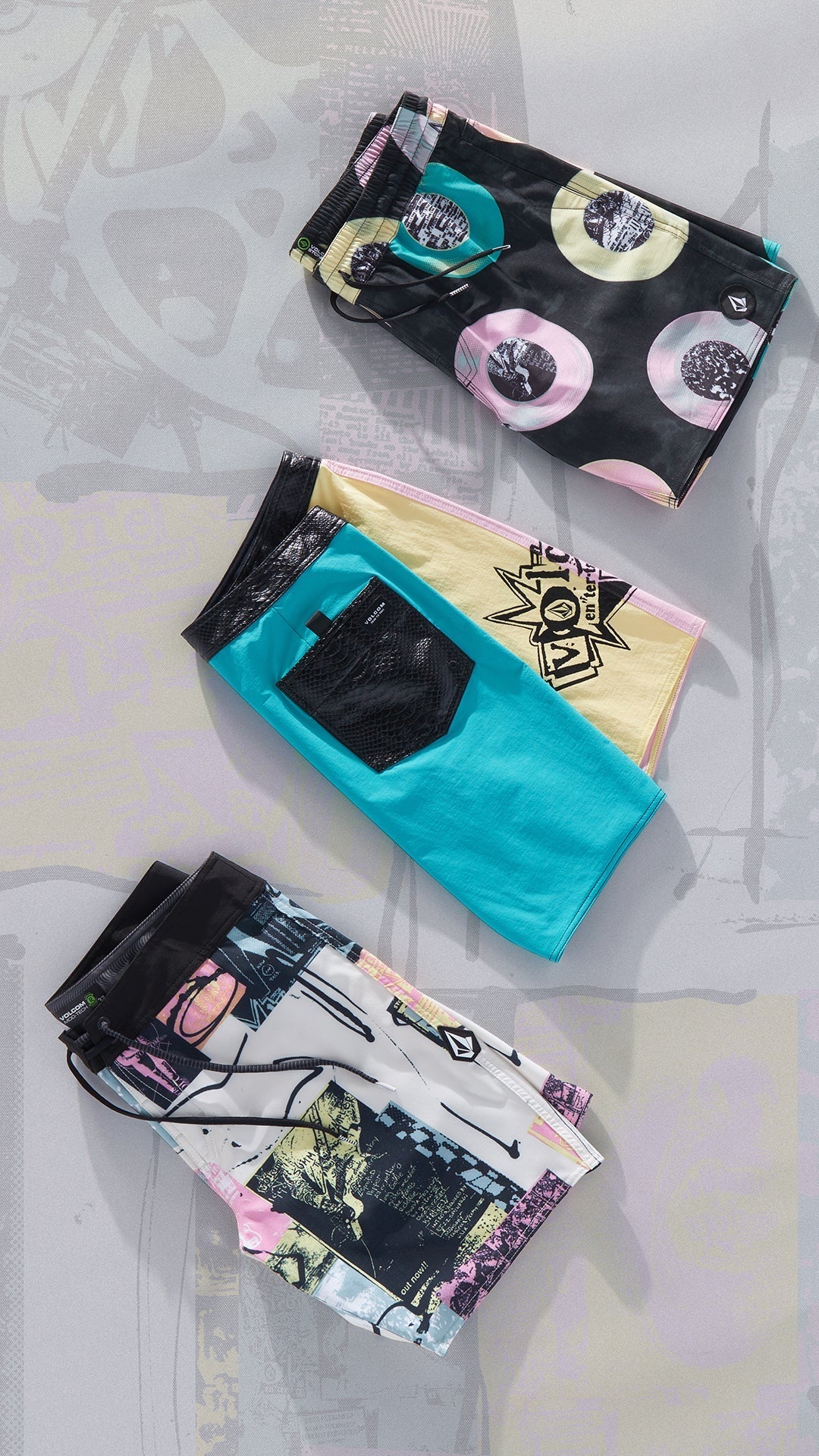 Boardshort V Ent Flyer Mod 19" - WHITECAP GREY