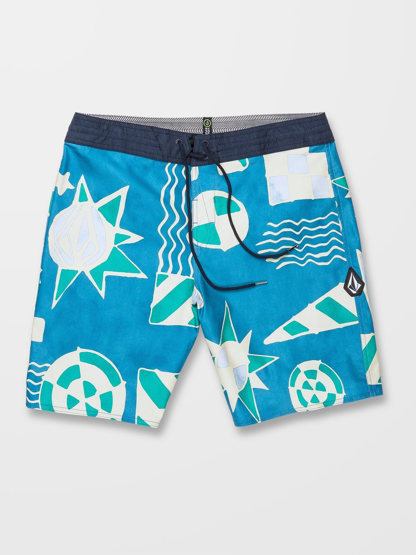 Geo Stoney 19" Boardshorts - AGED INDIGO