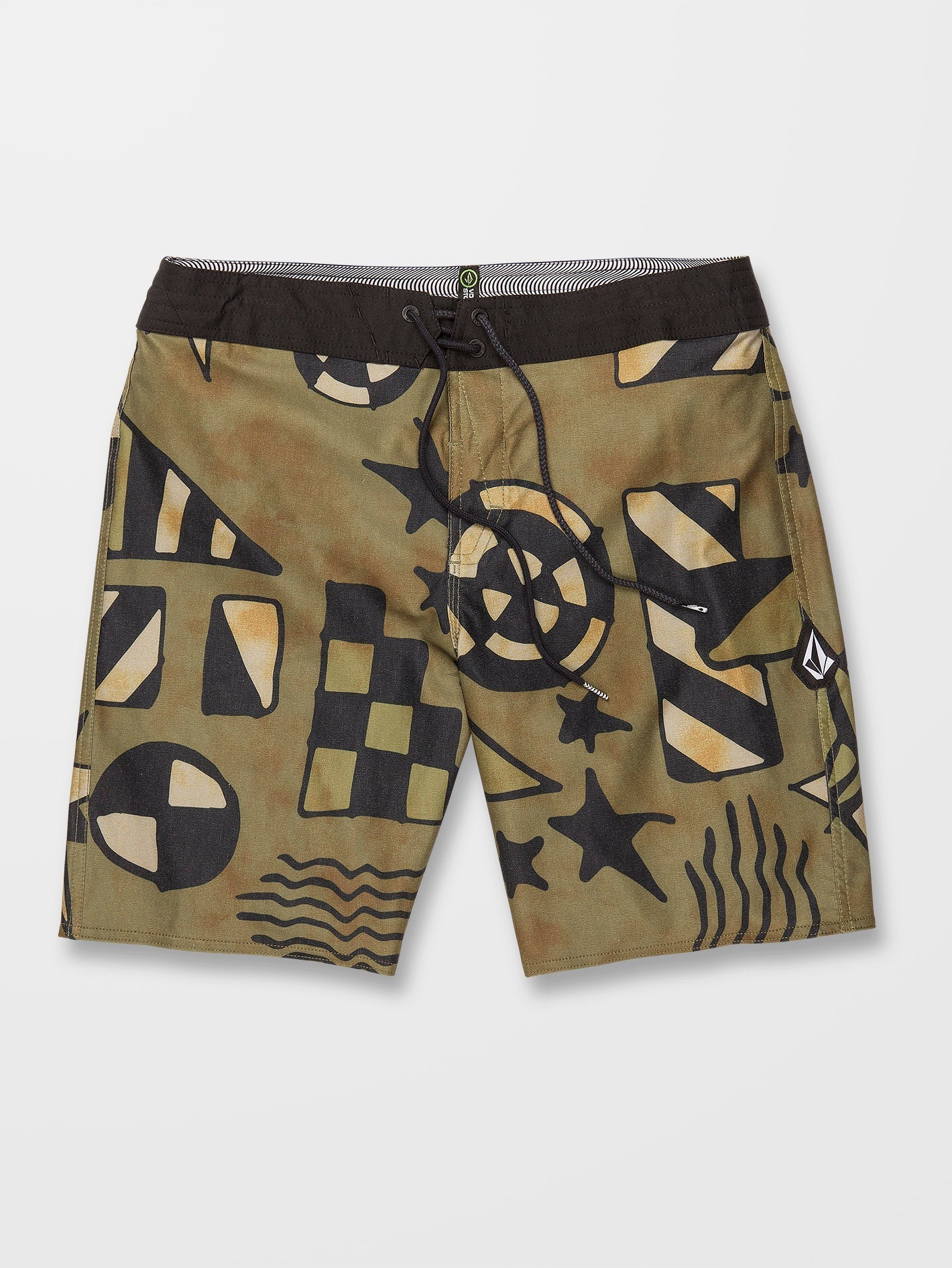 Boardshort Geo Stoney 19" - SERVICE GREEN