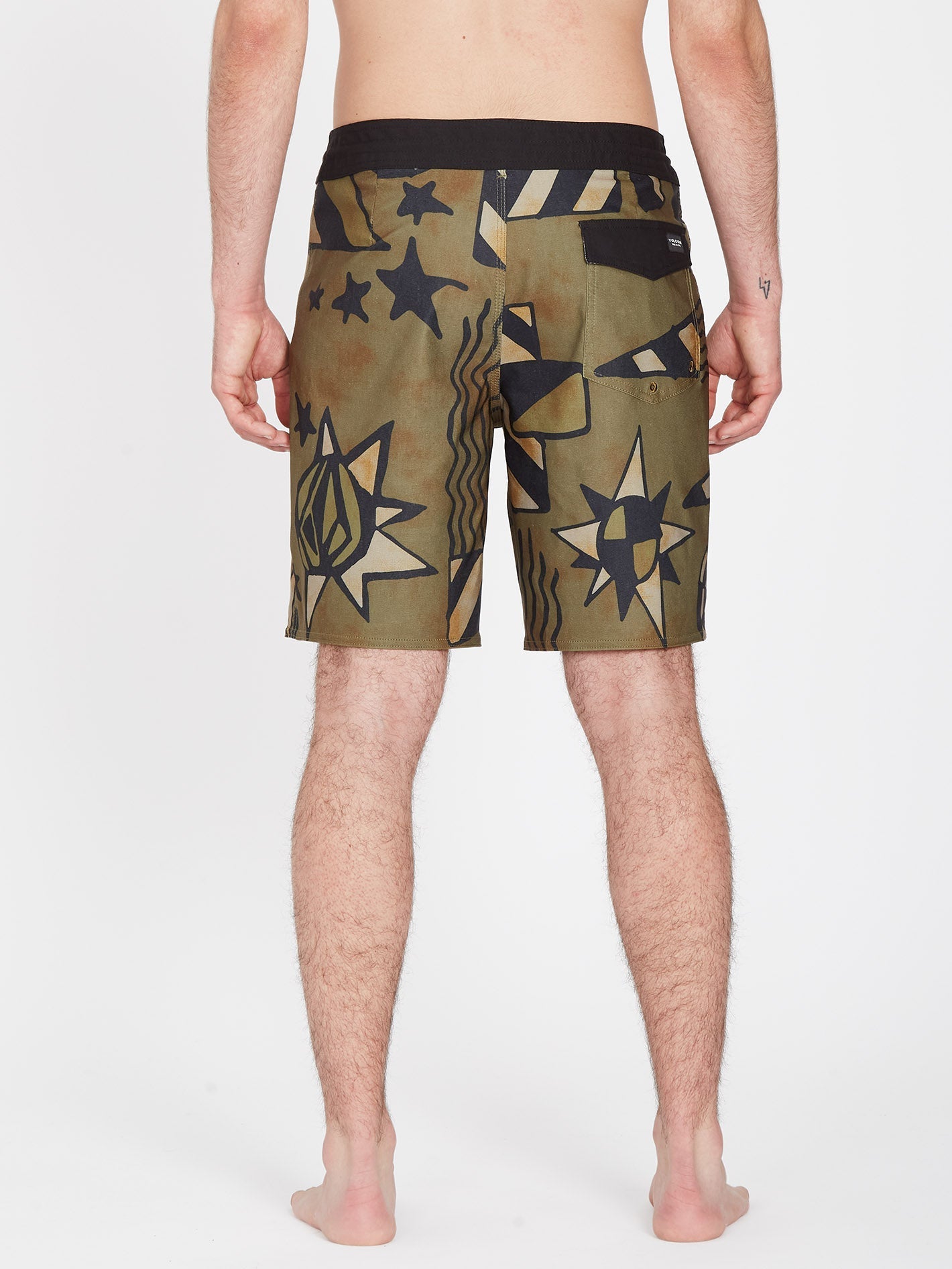 Boardshort Geo Stoney 19" - SERVICE GREEN