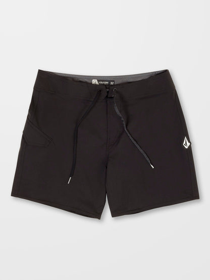 Lido Solid Mod 16" Boardshorts - BLACK