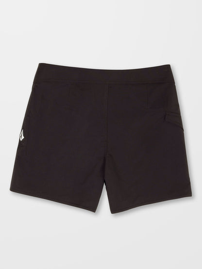 Lido Solid Mod 16" Boardshorts - BLACK