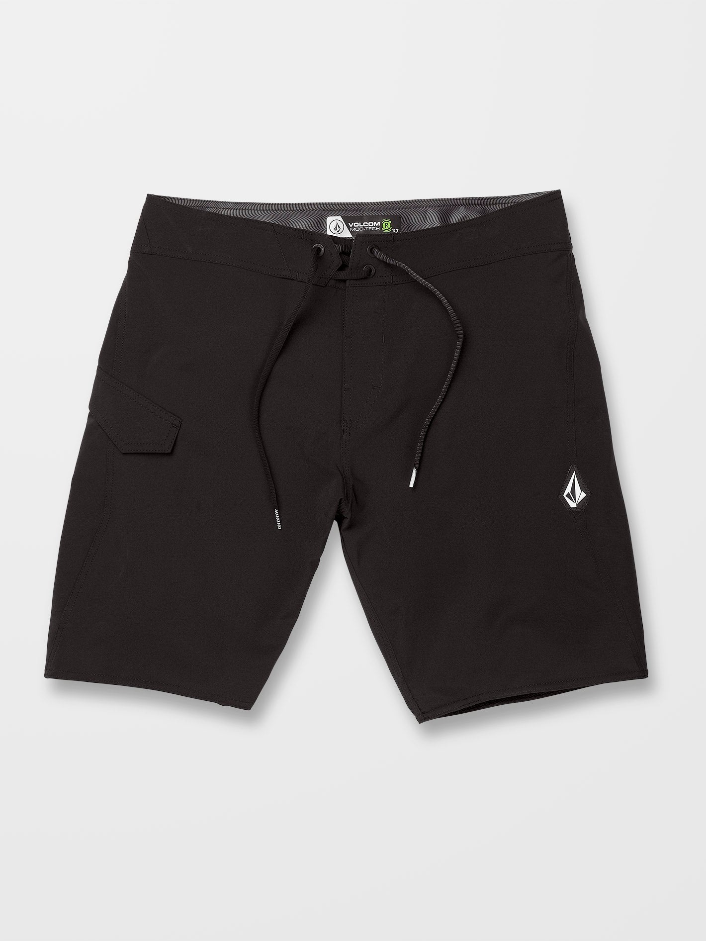 Lido Solid Mod 20" Boardshorts - BLACK