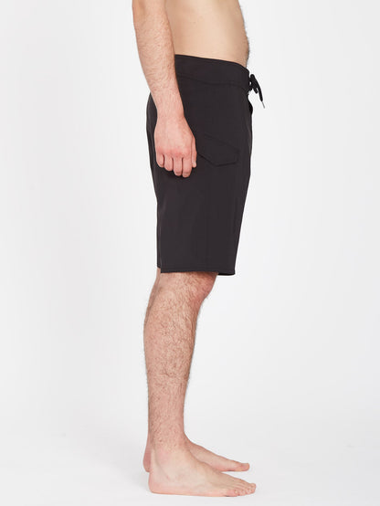 Lido Solid Mod 20" Boardshorts - BLACK