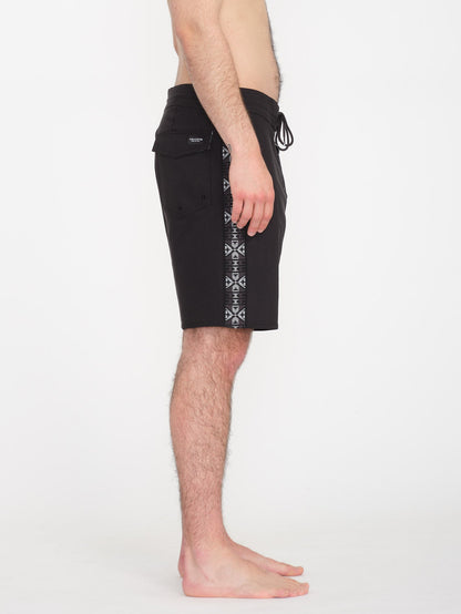 V Ent Hockey Dad Stoney 19" Boardshort - SCHWARZ