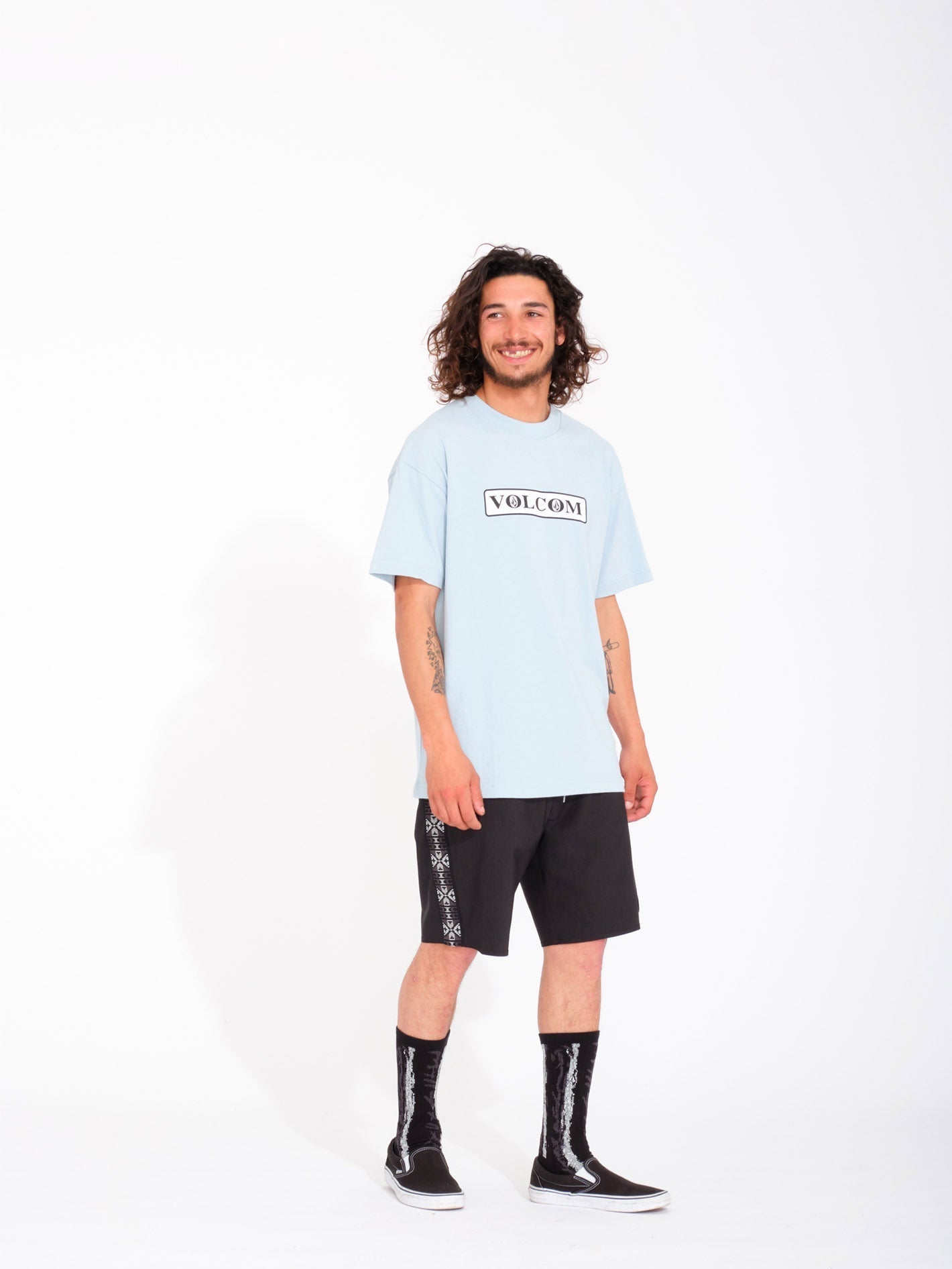 V Ent Hockey Dad Stoney 19" Boardshort - SCHWARZ