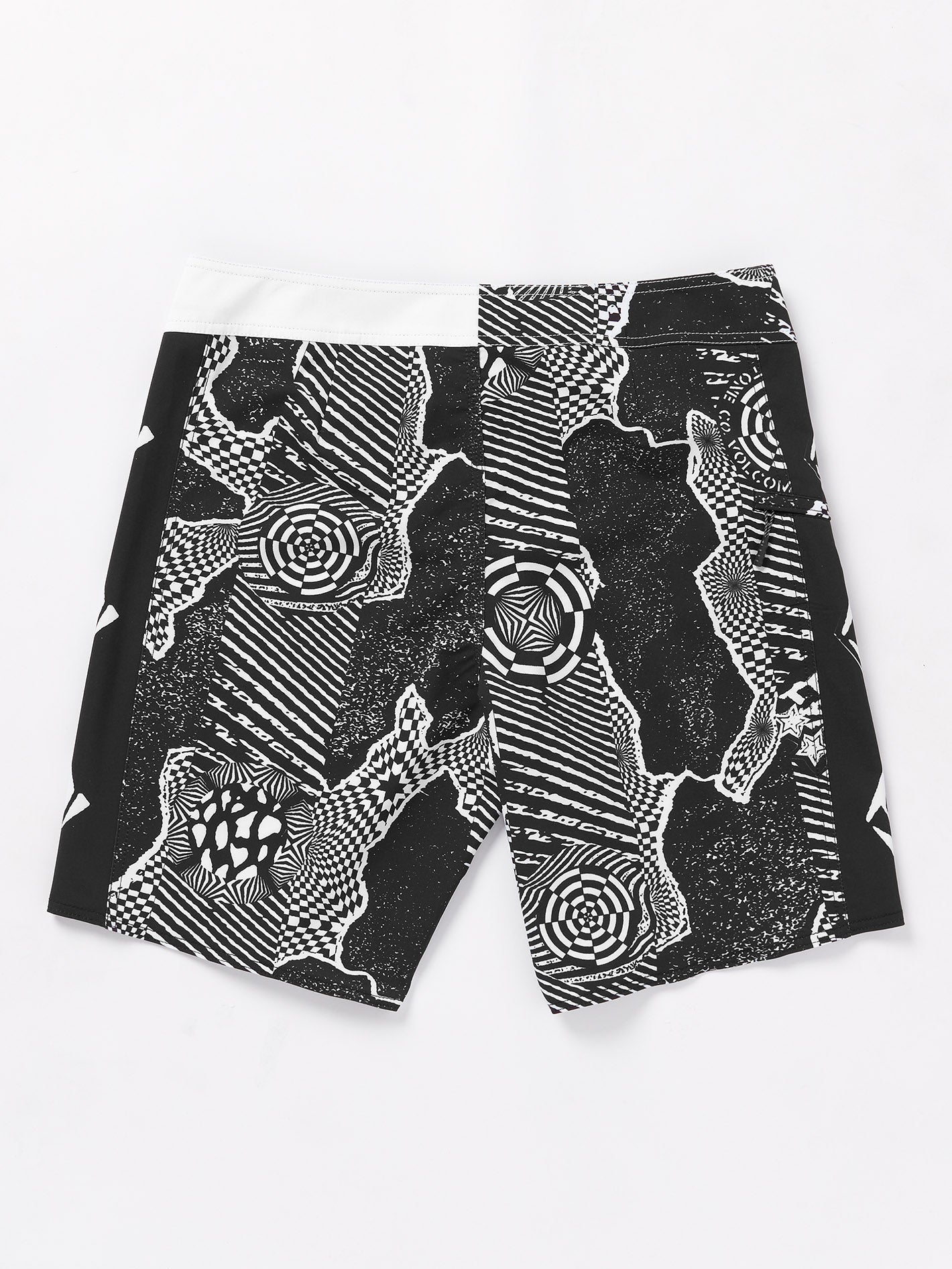 Lido Iconic Mod 19" Boardshort - SCHWARZ WEISS
