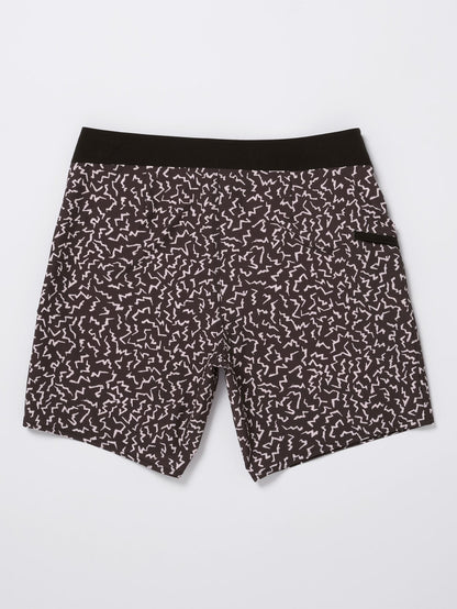 Boardshort Asphalt Beach Mod 18" - BLACK