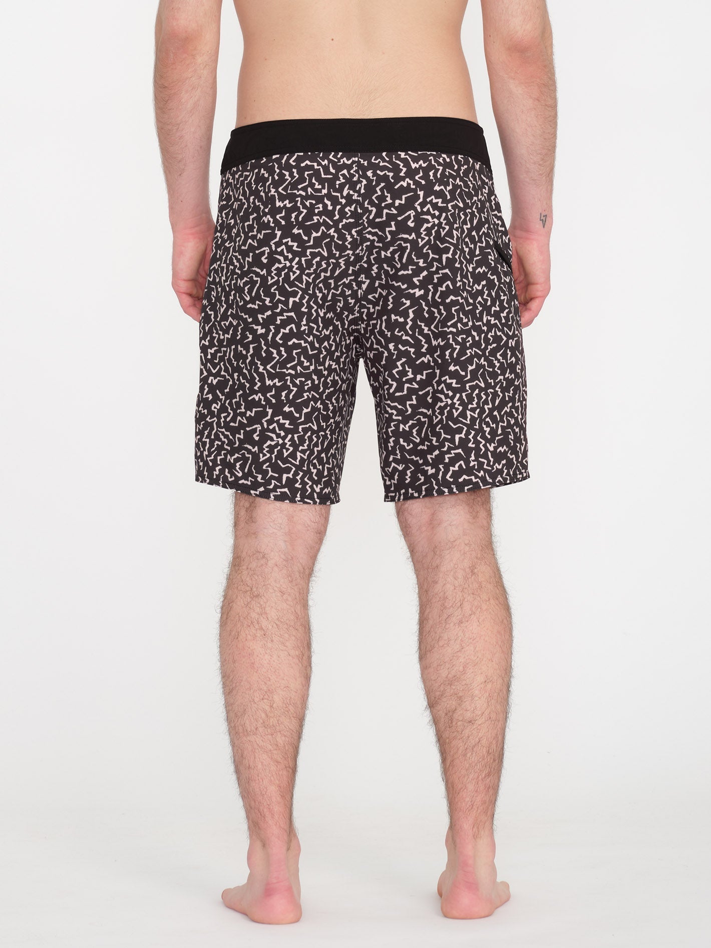 Boardshort Asphalt Beach Mod 18" - BLACK