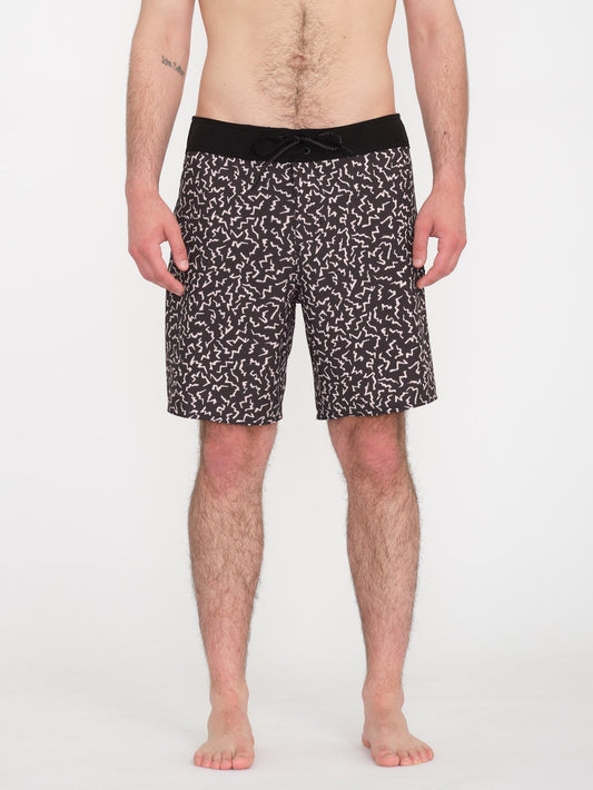 Boardshort Asphalt Beach Mod 18" - BLACK