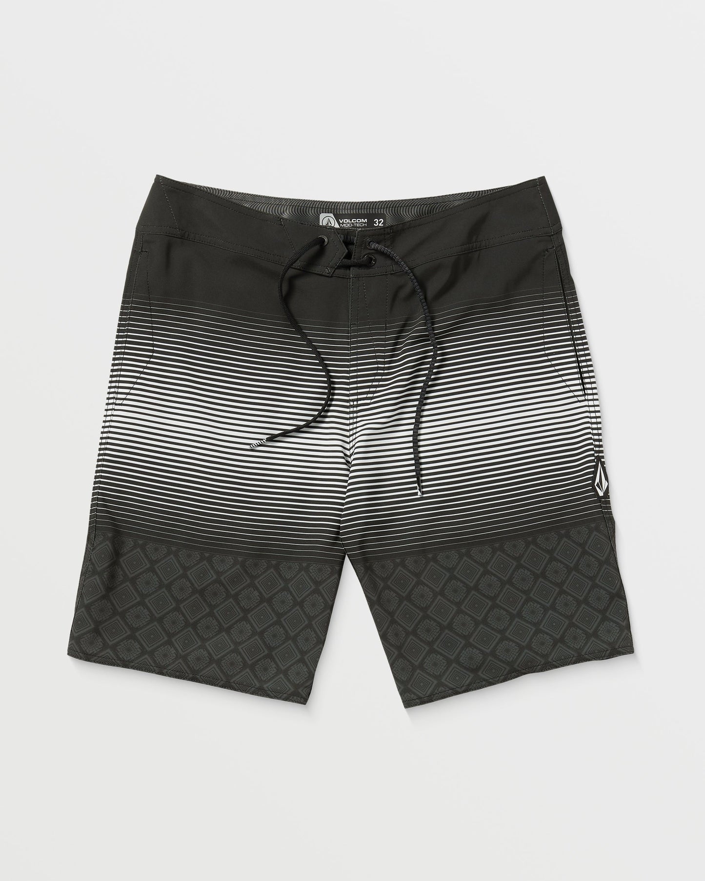 Lido Stripe Mod 20" Boardshorts - SCHWARZ