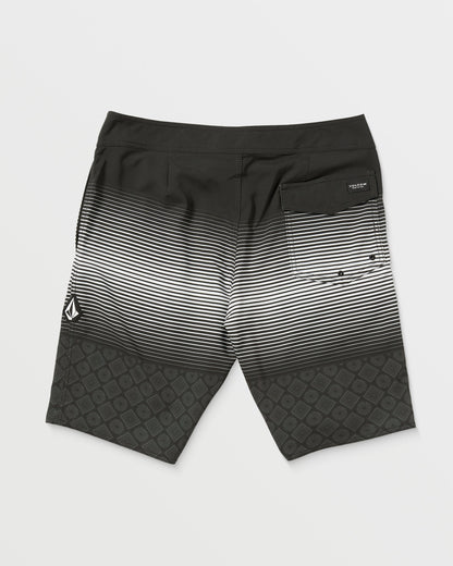 Lido Stripe Mod 20" Boardshorts - SCHWARZ