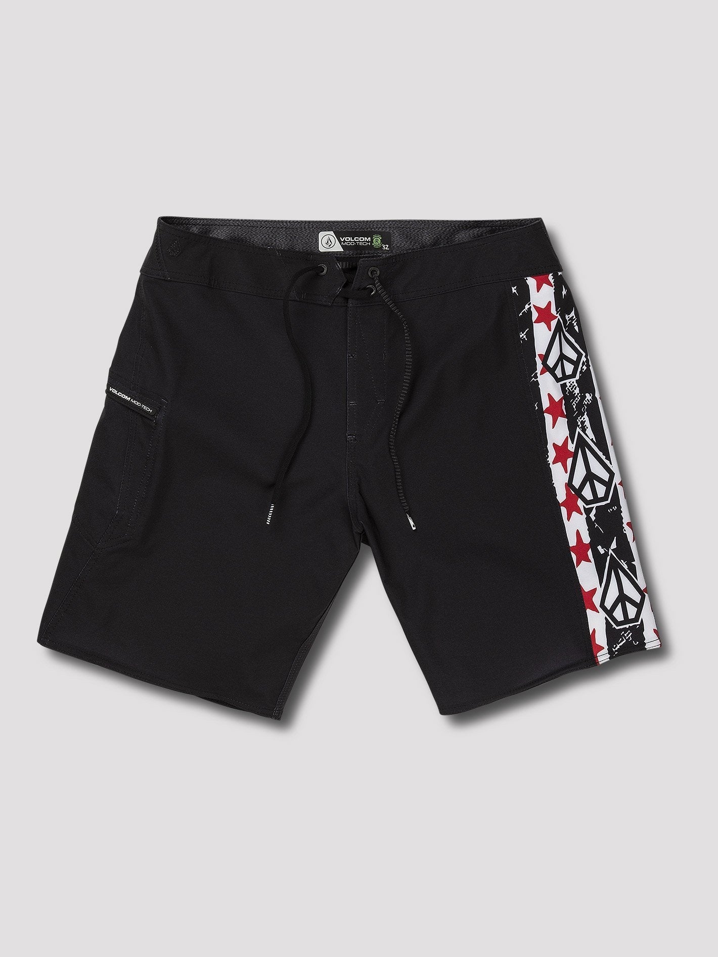 Boardshort Freedom Stones 19" - Black