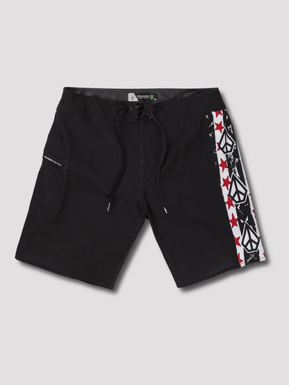 Boardshort Freedom Stones 19" - Black