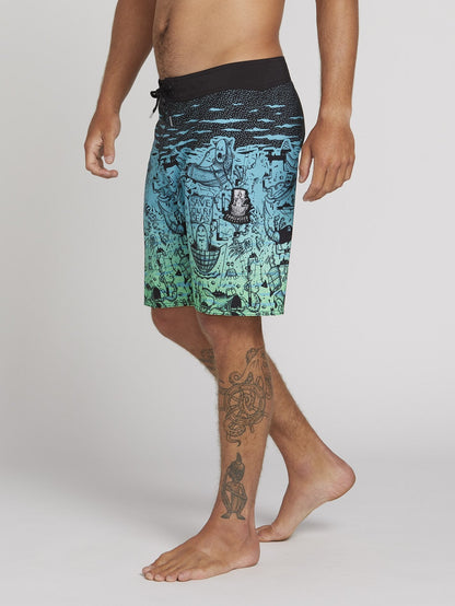 Pangeaseed Mod 20" Boardshorts - Blue Bird