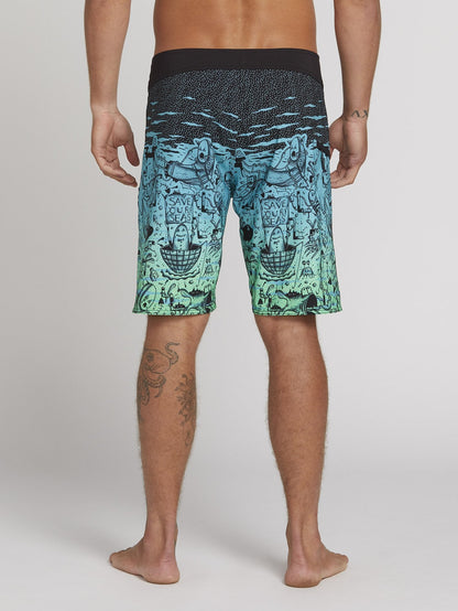 Pangeaseed Mod 20" Boardshorts - Blue Bird