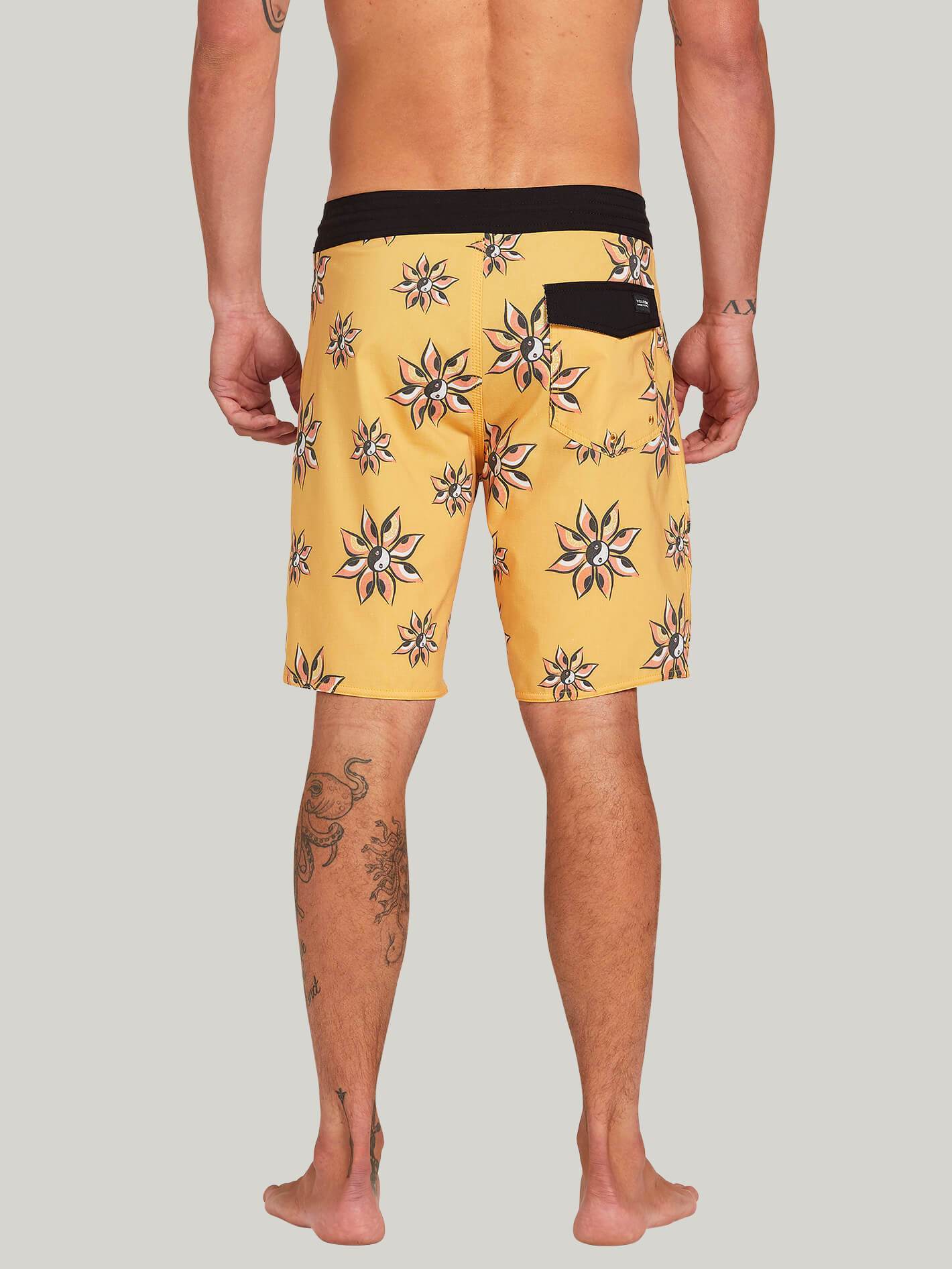 Burch Stoney 19" Boardshorts - MINERALGELB