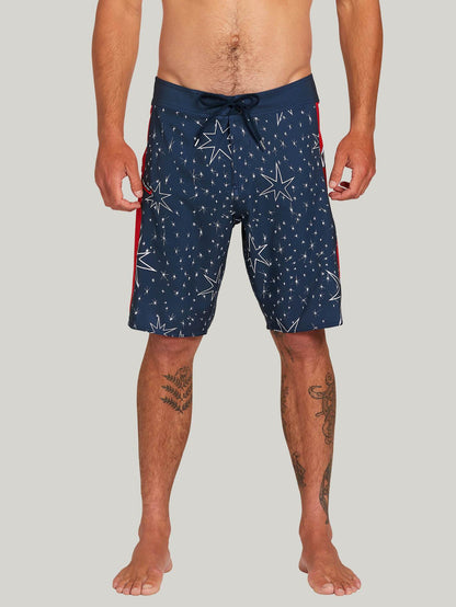 Boardshort Stars And Stones Mod 20" - NAVY