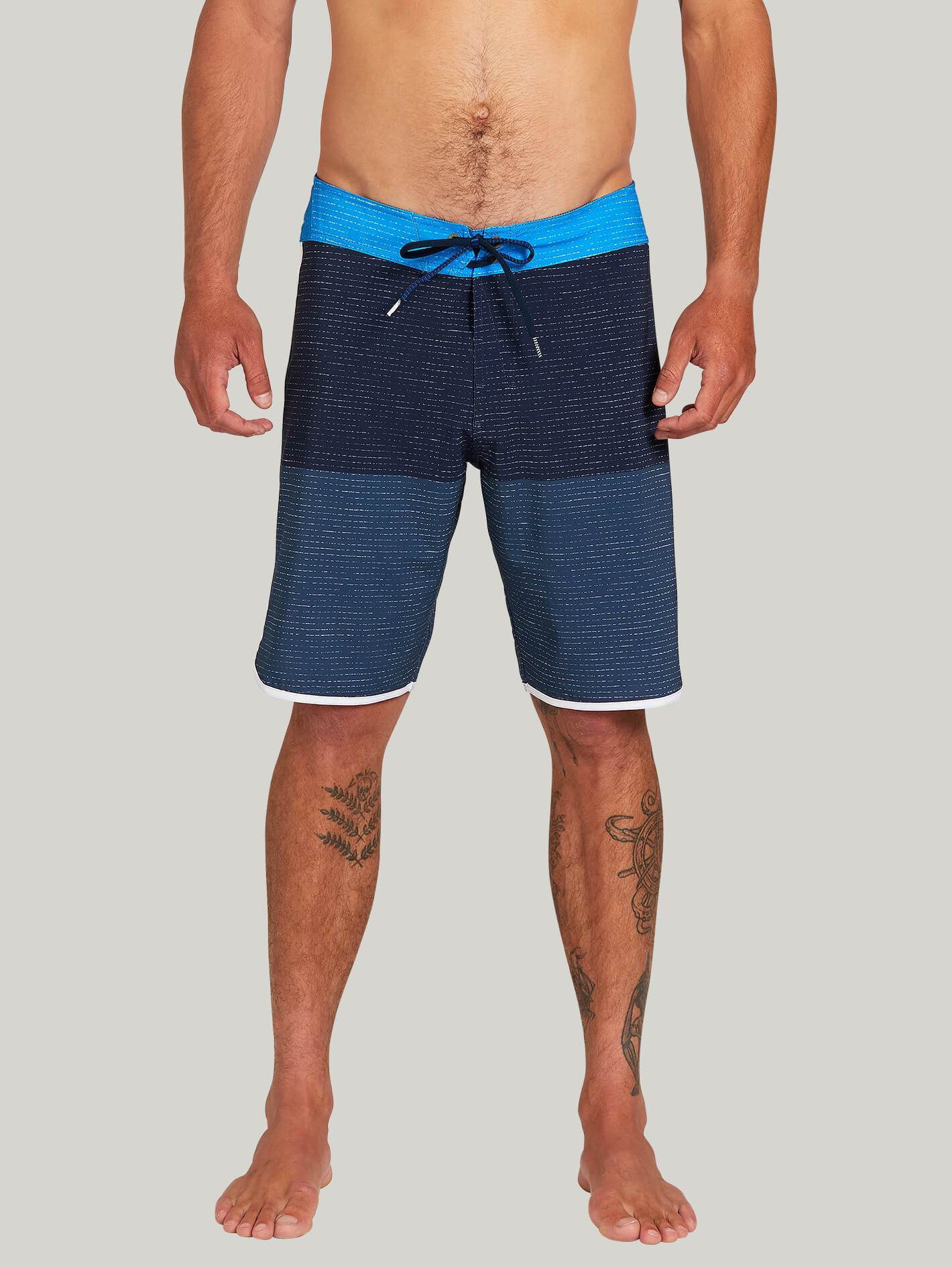 Lido Scallop Mod 20" Boardshort - FADED NAVY