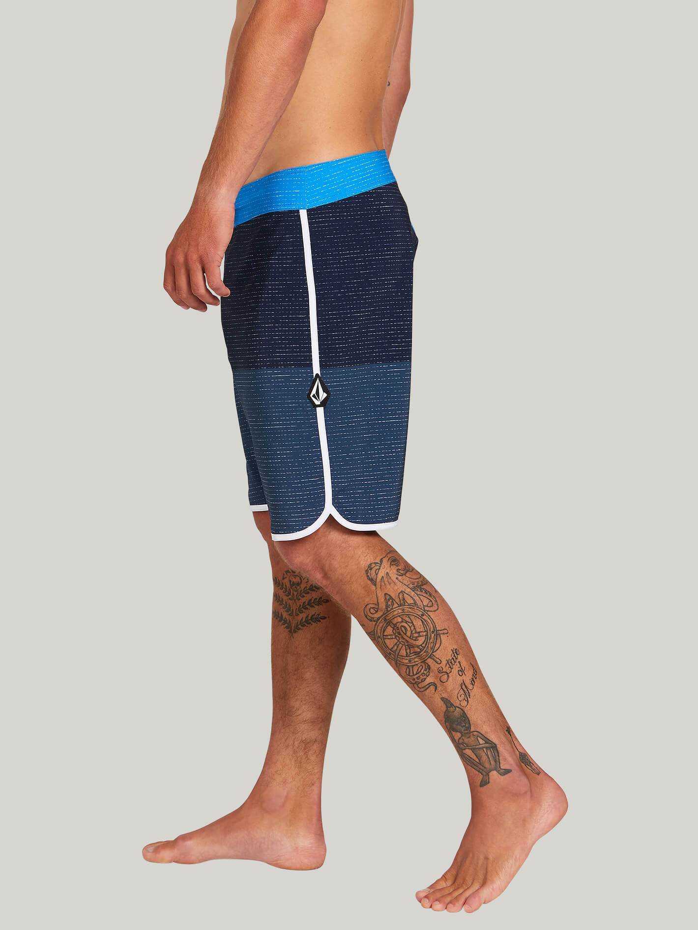 Lido Scallop Mod 20" Boardshort - FADED NAVY