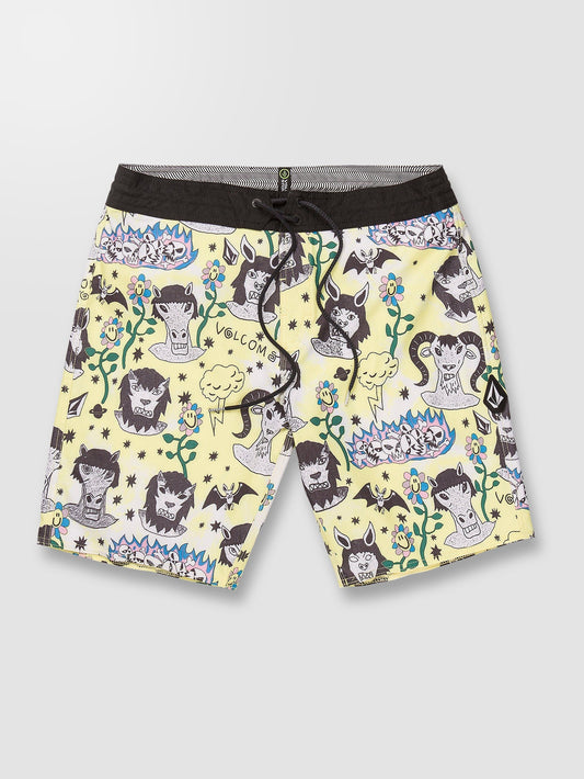 Boardshort Surf Vitals Ozzy Stoney 19" - GLIMMER YELLOW
