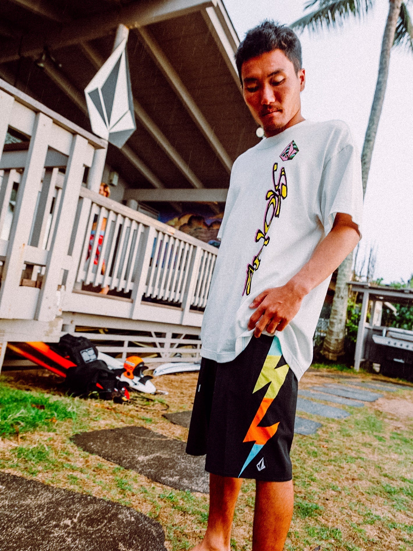 Boardshort Zapped Liberators 19" - Black