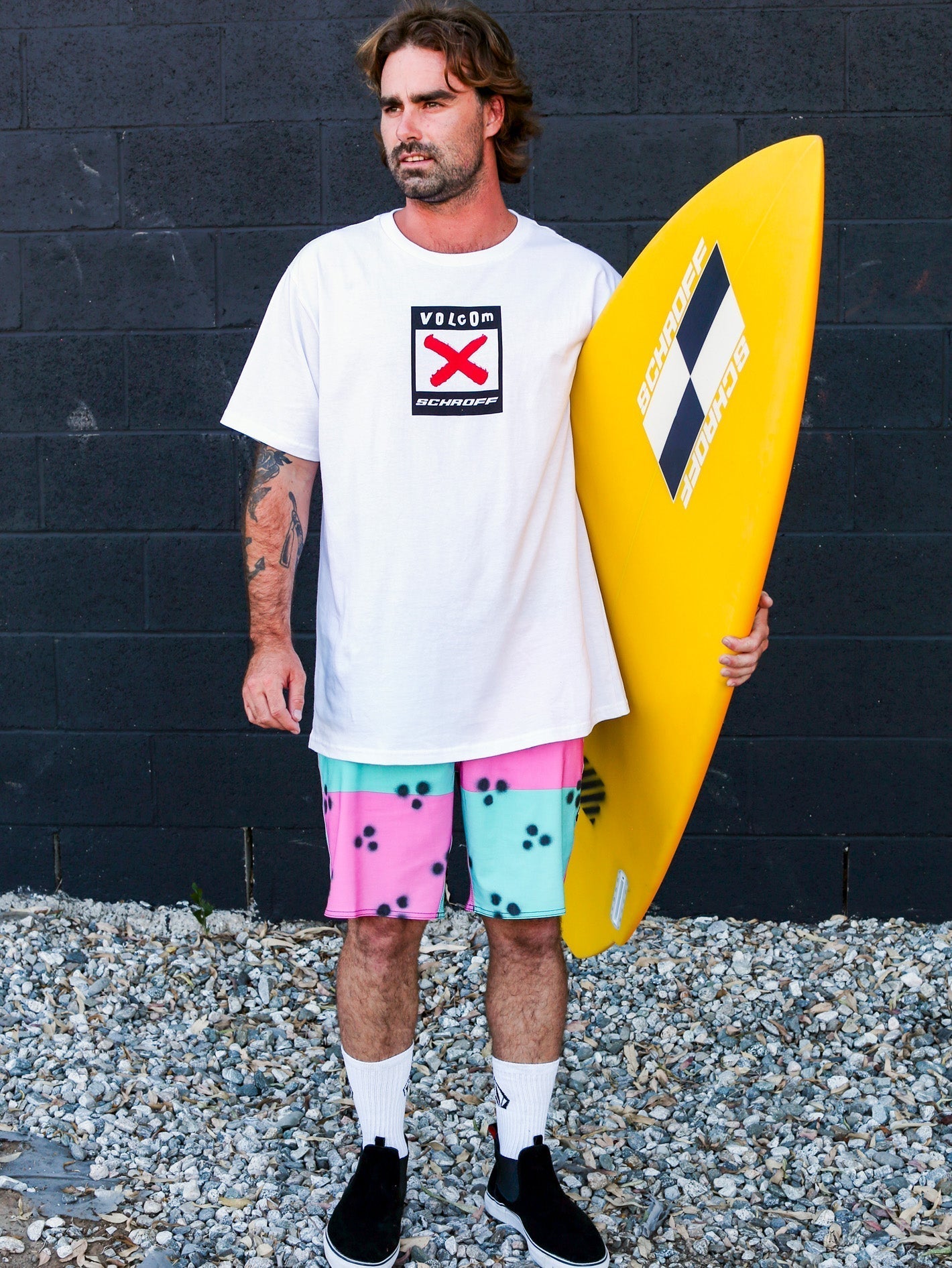 Boardshort Schroff X Volcom Stoney 19" - Dusty Aqua