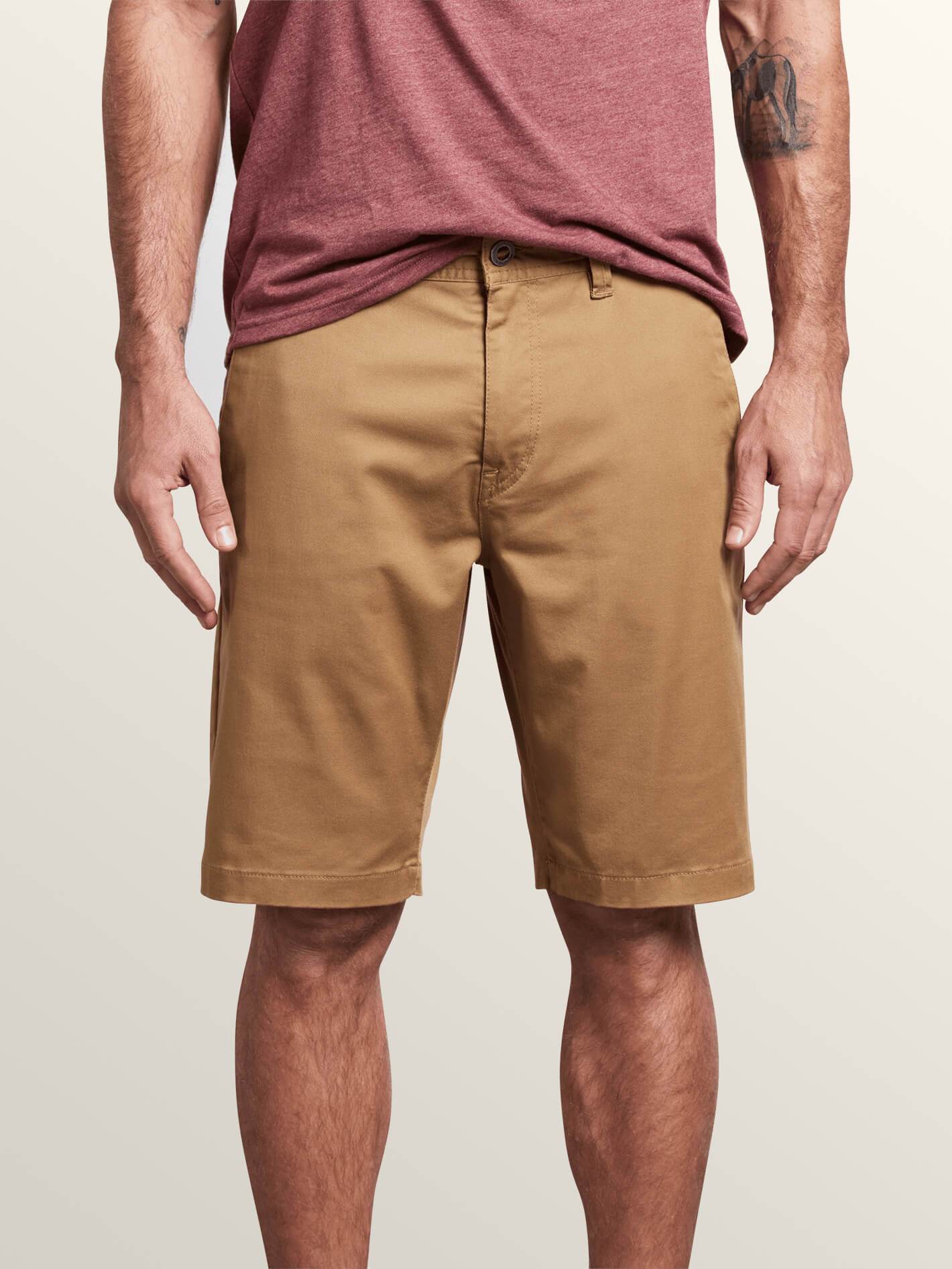 Frickin Modern Stretch Chino Shorts - Dark Khaki
