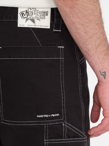 V Ent Hockey Dad 20" Shorts - BLACK