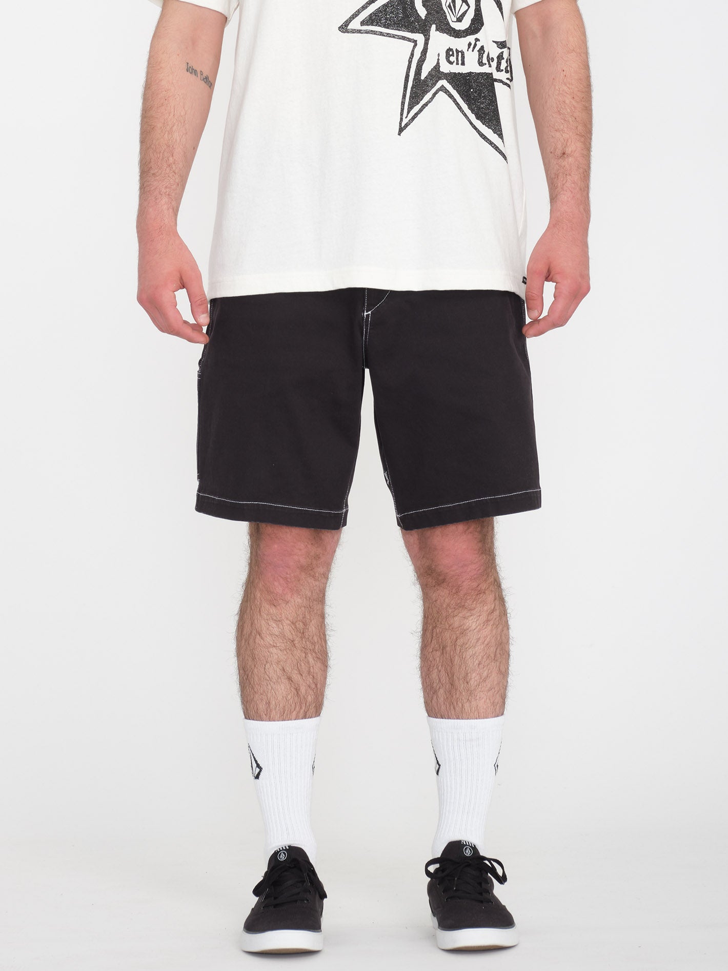 V Ent Hockey Dad 20" Shorts - BLACK