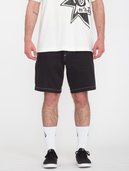 V Ent Hockey Dad 20" Shorts - BLACK