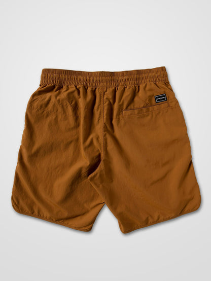 Eddison 18" Shorts mit elastischer Taille - Goldbraun