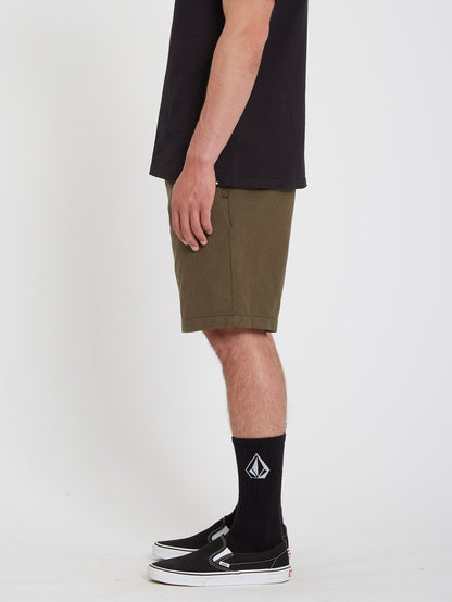 Short Frickin Mix Elasticated waist 19" - MILITARY