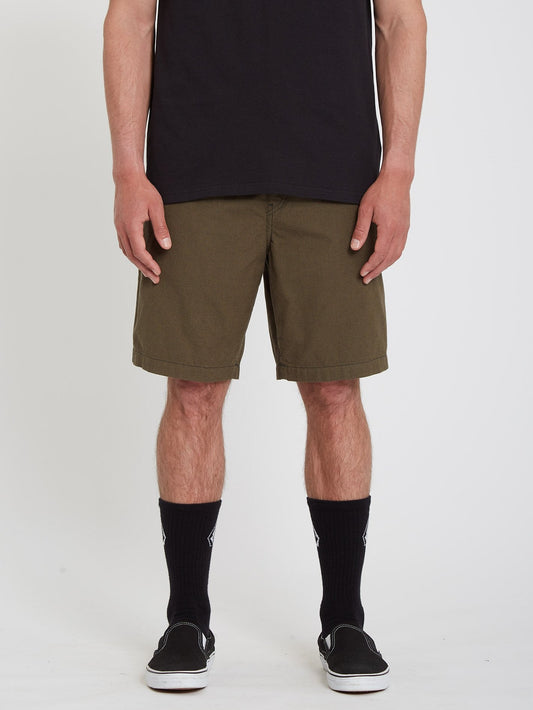 Short Frickin Mix Elasticated waist 19" - MILITARY