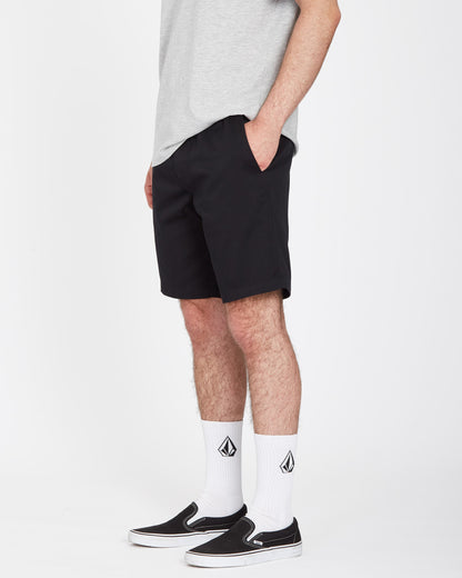 Frickin 19" Shorts mit elastischer Taille - SCHWARZ