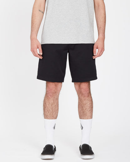 Frickin 19" Shorts mit elastischer Taille - SCHWARZ
