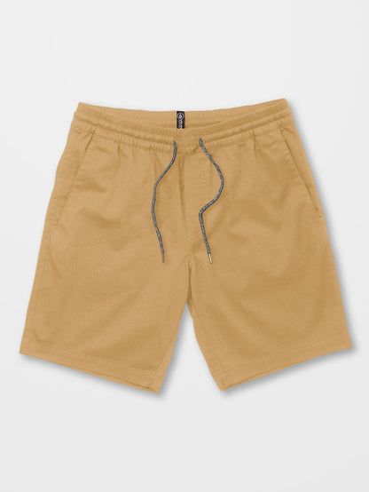 Frickin' Shorts mit elastischer Taille, 19 Zoll – DUNKELKHAKI
