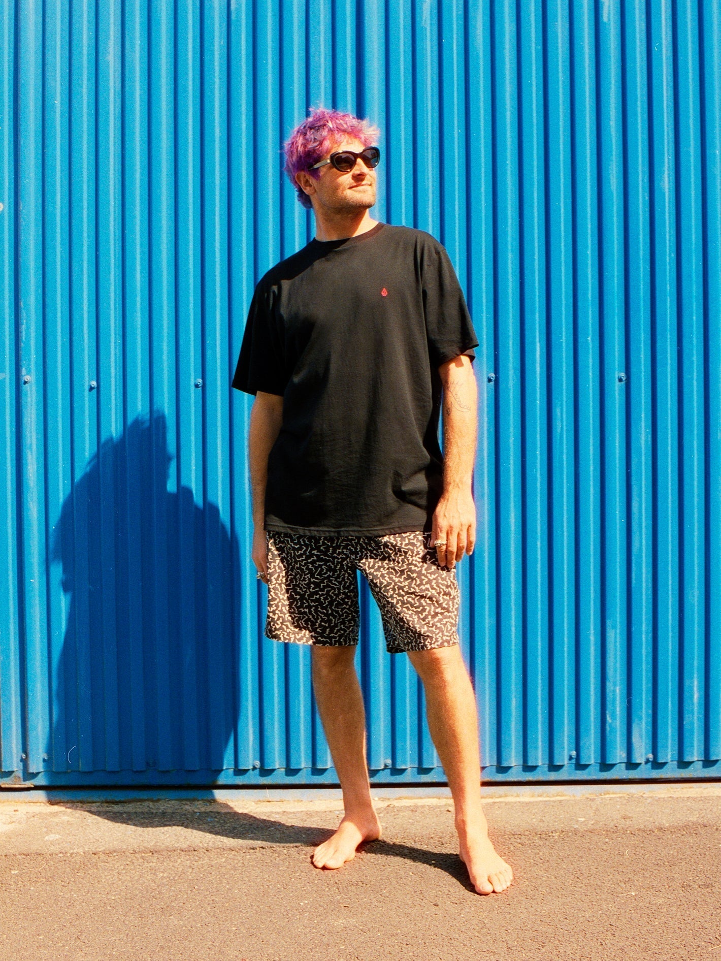 Short Asphalt Beach 18" - BLACK