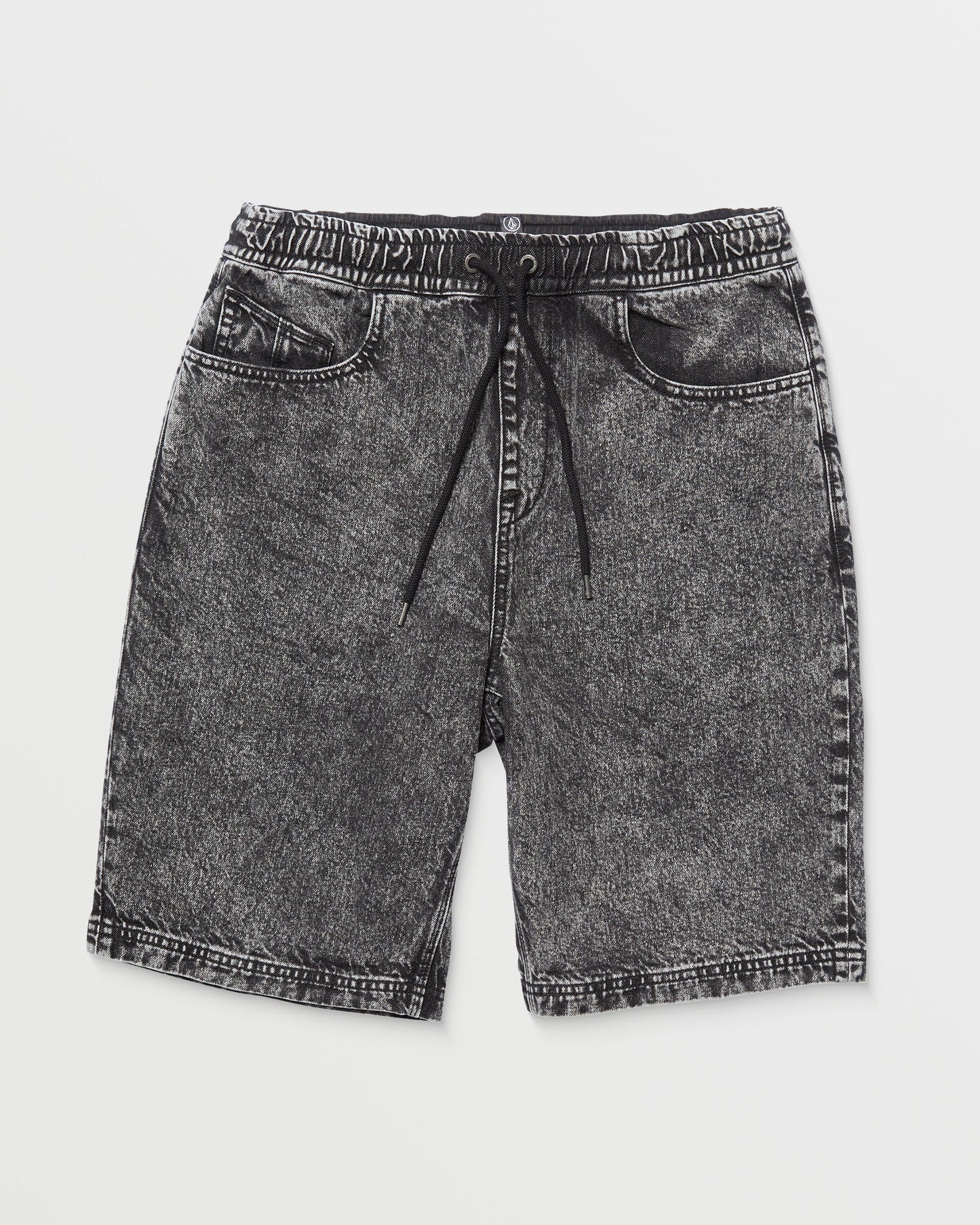 Freazy – Lockere Shorts mit elastischer Taille, 22 Zoll – Helles Säureschwarz