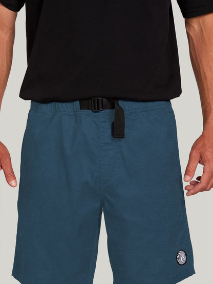 Mongrol 18" Shorts mit elastischer Taille - Verblasstes Marineblau