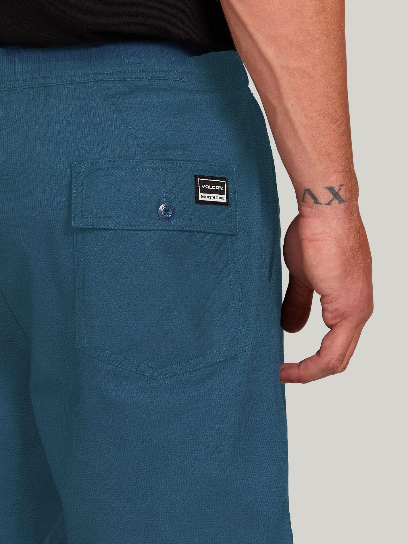Mongrol 18" Shorts mit elastischer Taille - Verblasstes Marineblau