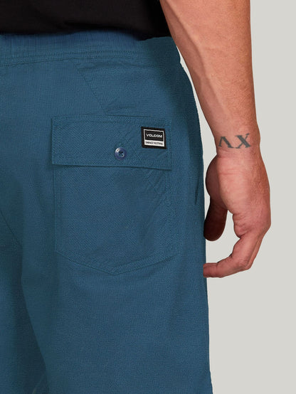 Mongrol 18" Shorts mit elastischer Taille - Verblasstes Marineblau