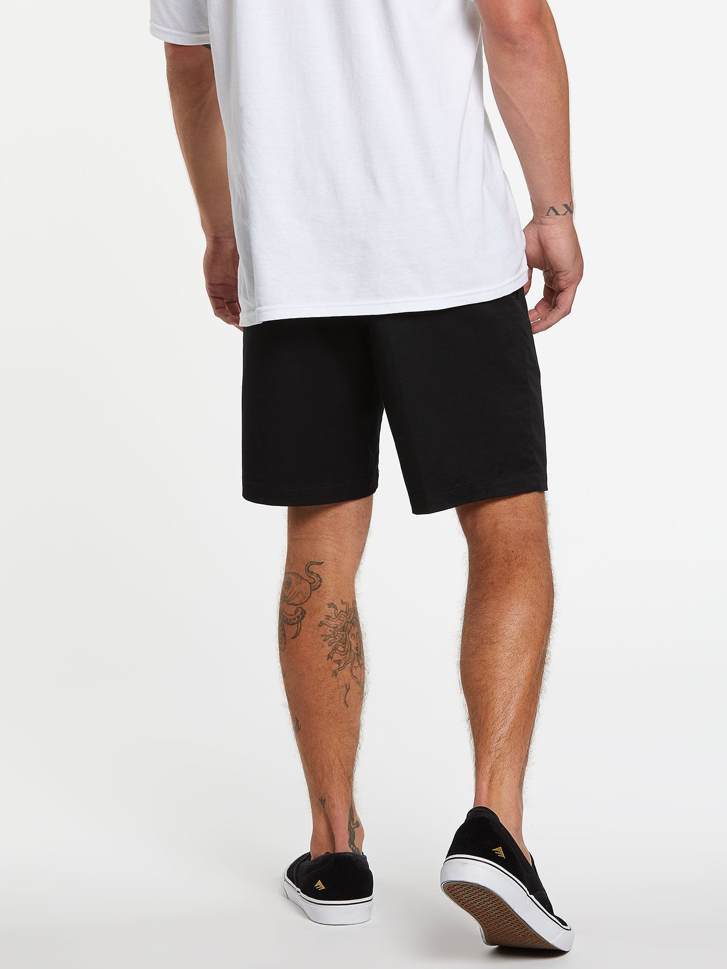 Short Frickin Elasticated waist 19" - BLACK