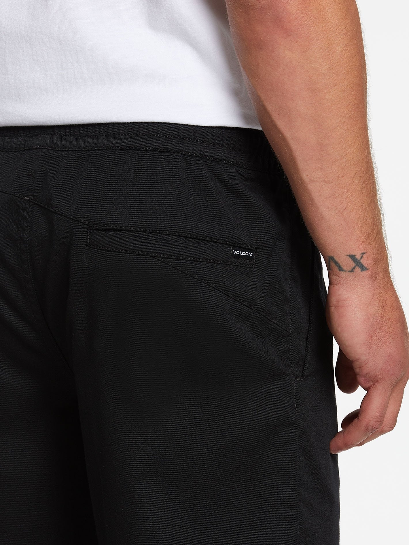 Short Frickin Elasticated waist 19" - BLACK